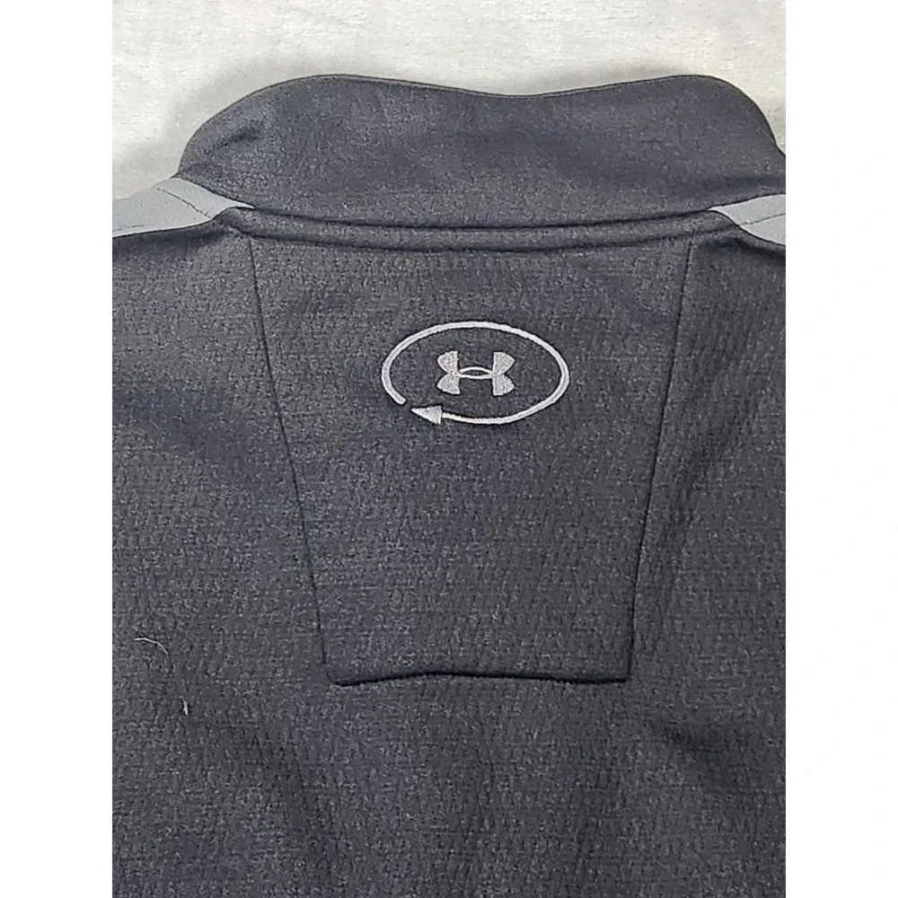 Under Armour 1/4 Zip Mens 2XL‎ XXL Black Fleece Outdoors Sweatshirt Pullover Zip